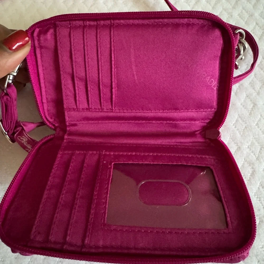 Vera Bradley Quilted Crossbody Bag - Fuchsia - Picture 4 of 8